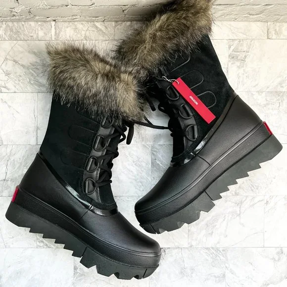 NEW SOREL Joan of Arctic Next Faux Fur Waterproof Snow Boots - Picture 5 of 8